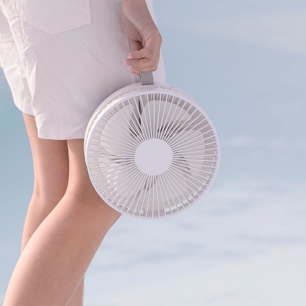 Draagbare telescopische ventilator met ingebouwde batterij