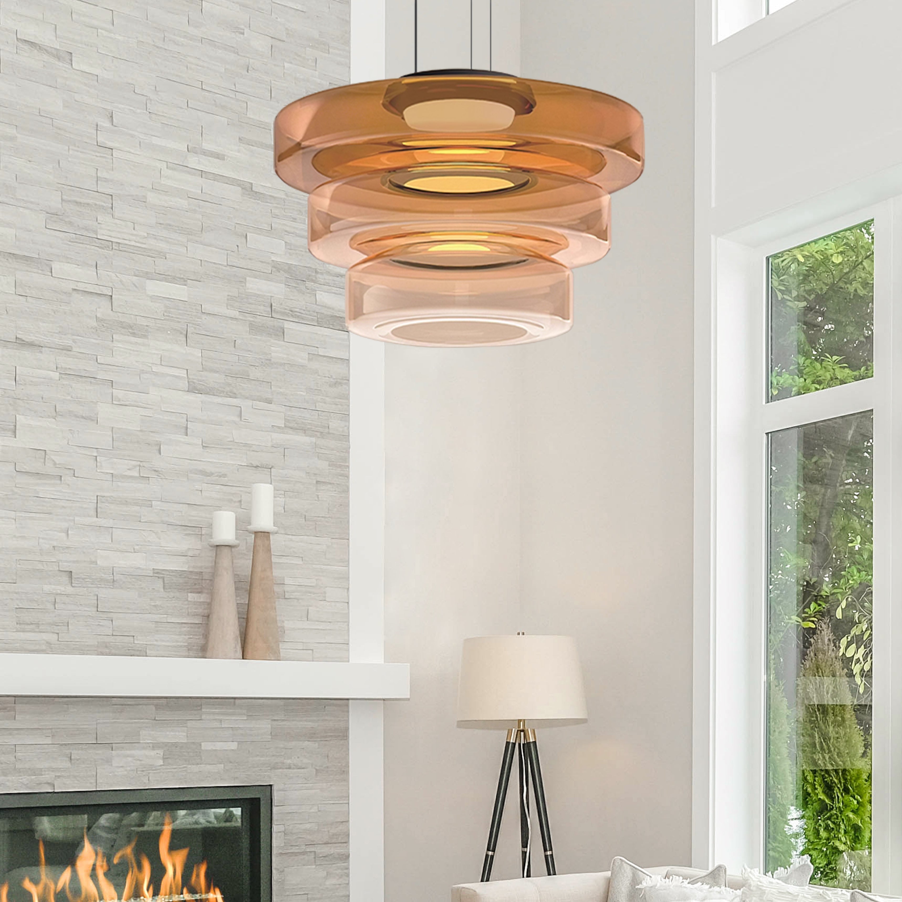 Szklana lampa wisząca w stylu Bauhaus - elegancja i nowoczesność