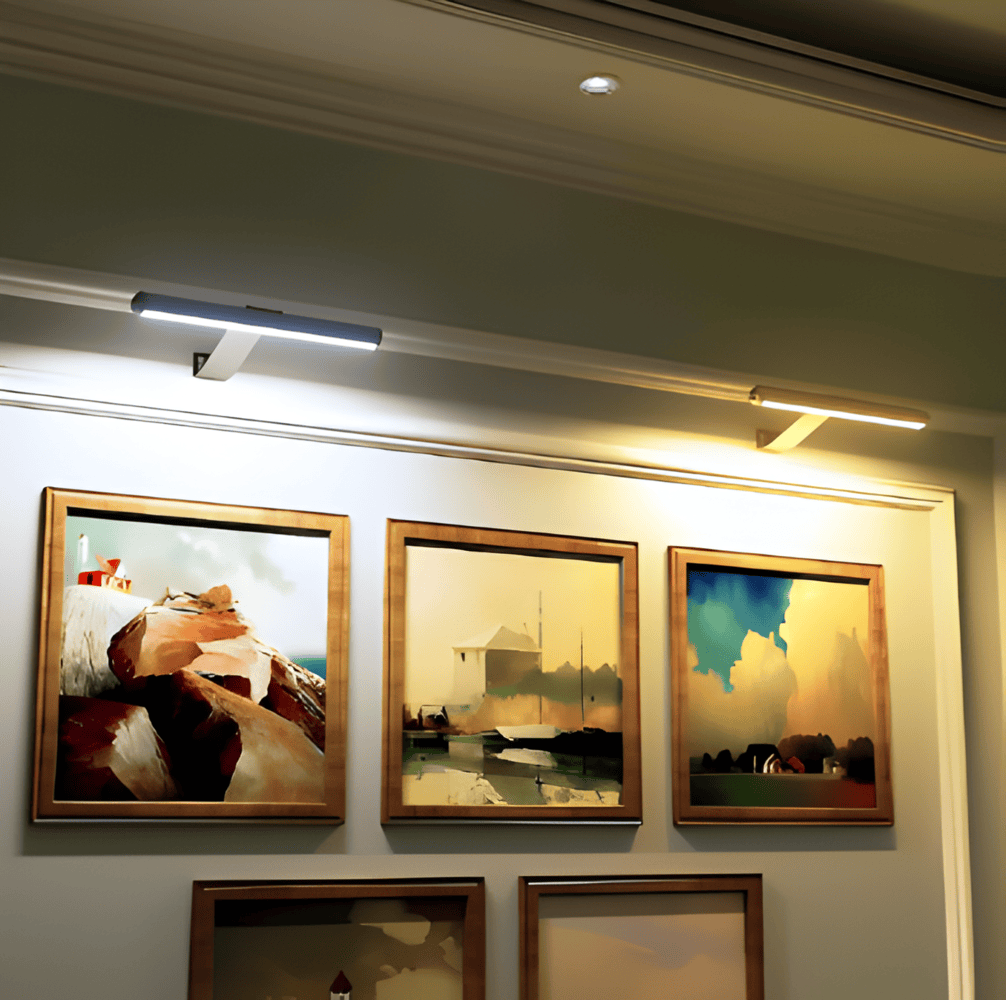 Trådløs USB-opladelig LED-væglampe - fuld rotation og praktisk opladning