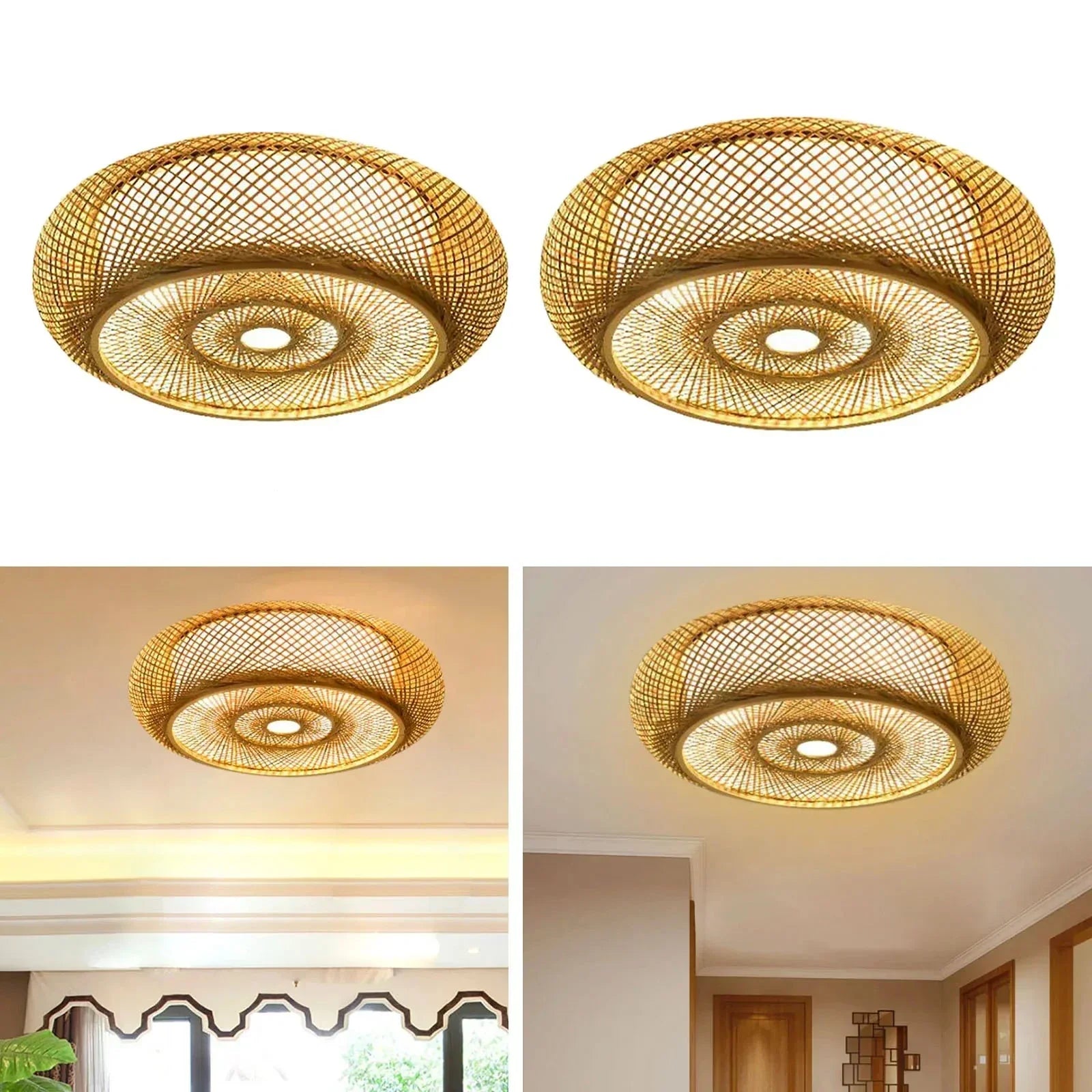 Prírodná bambusová závesná lampa - elegancia a autentickosť
