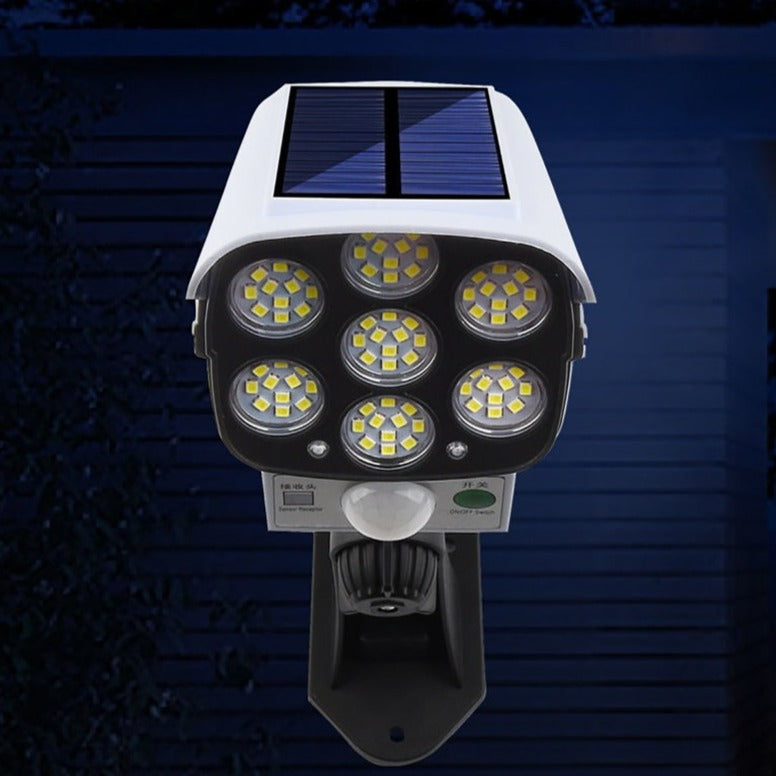 Cámara de Vigilancia Ficticia Solar – Protección Visual Efectiva