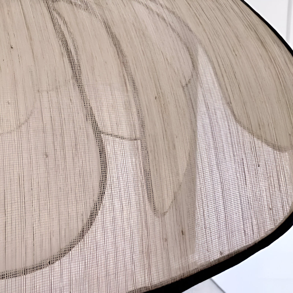 Candeeiro suspenso elegante em vime natural - Decoração natural e iluminação harmoniosa