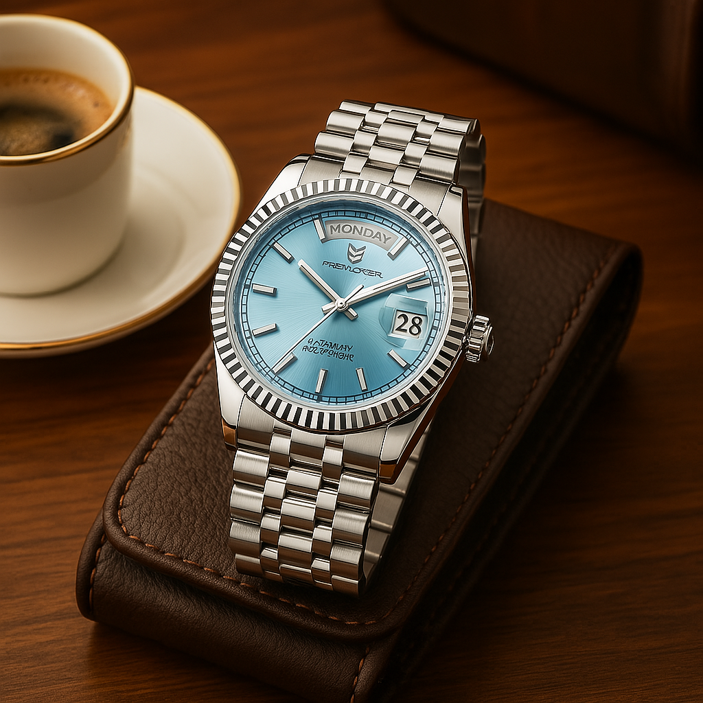 Boris | Elegancki zegarek – Automatyczny mechanizm i wyświetlanie daty
