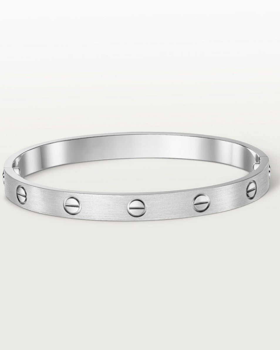 Bracciale Rigido – Finitura Argento e Stile Raffinato