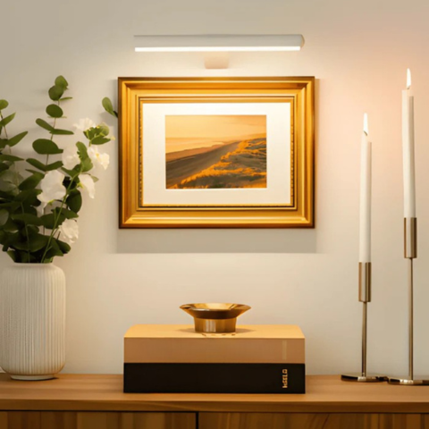 Trådløs USB-opladelig LED-væglampe - fuld rotation og praktisk opladning