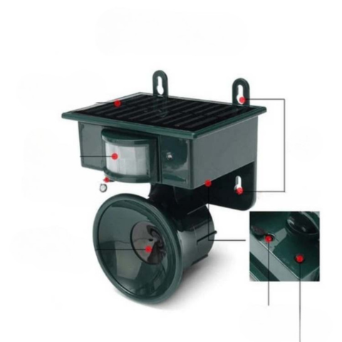 Elektronisk Avskräckare För Trädgård — Jagar Fåglar Och Skyddar Dina Utrymmen