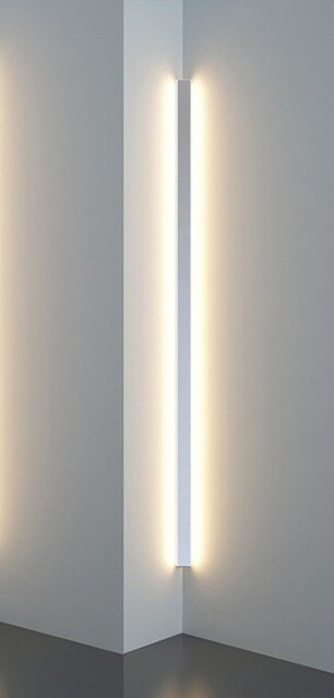 Lâmpada de Parede LED Linear – Elegância Sóbria para Interior Moderno