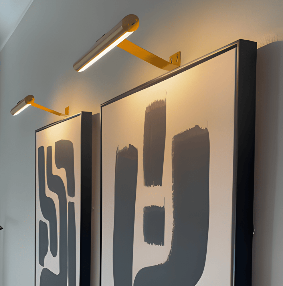 Trådløs USB-opladelig LED-væglampe - fuld rotation og praktisk opladning