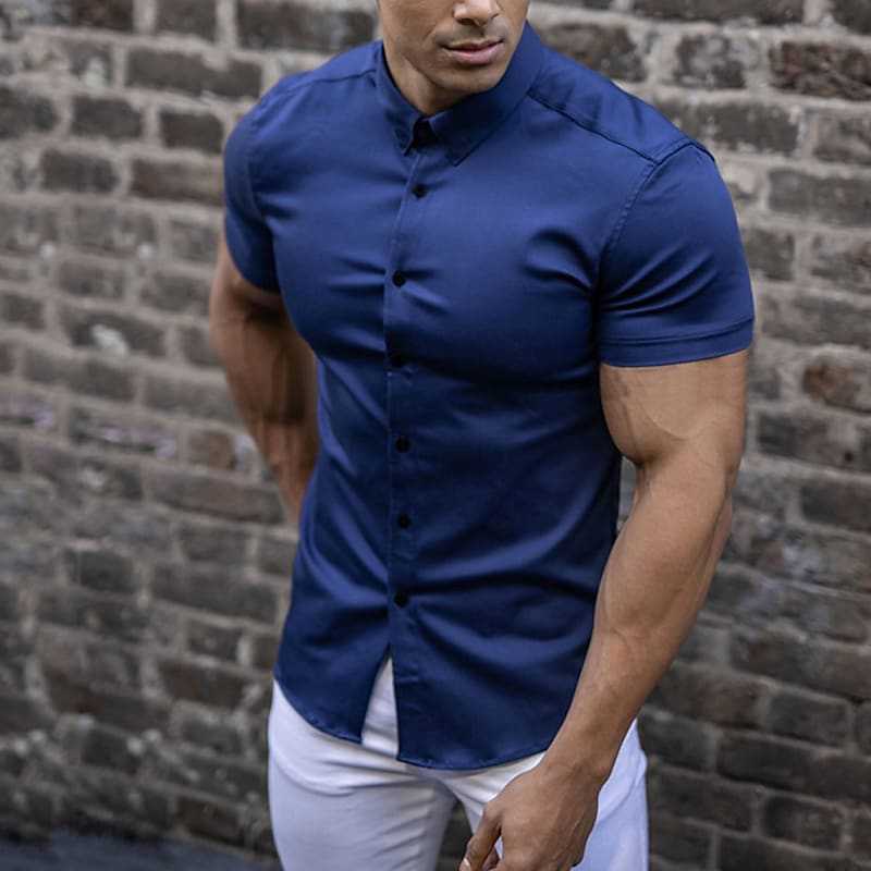 Joseph | Elegant Lyhythihainen Paita – Slim Fit ja Moderni Tyyli