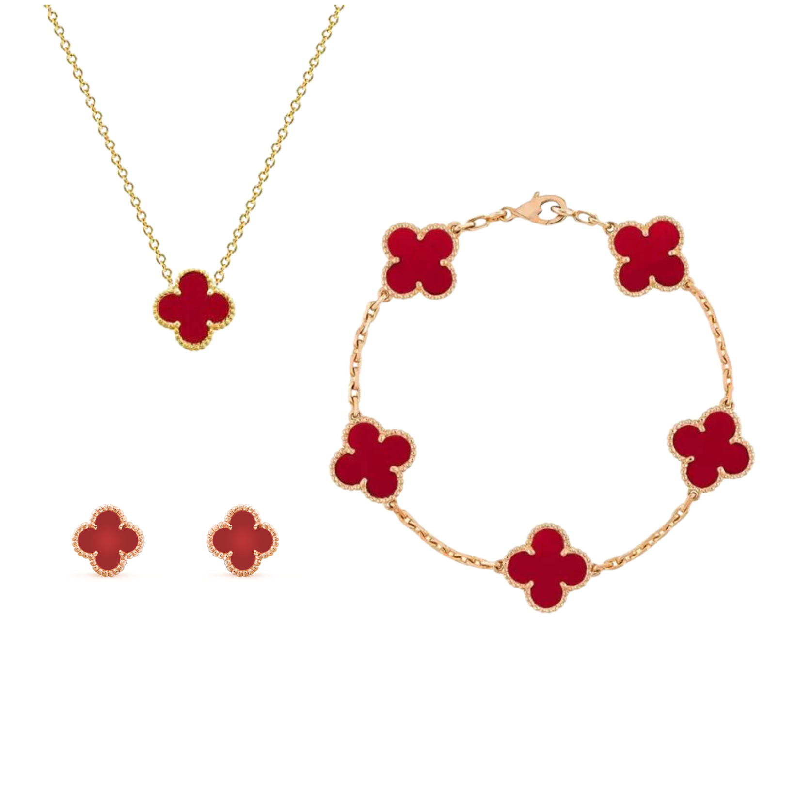 Conjunto de Joias – Elegância Dourada em Aço Inoxidável