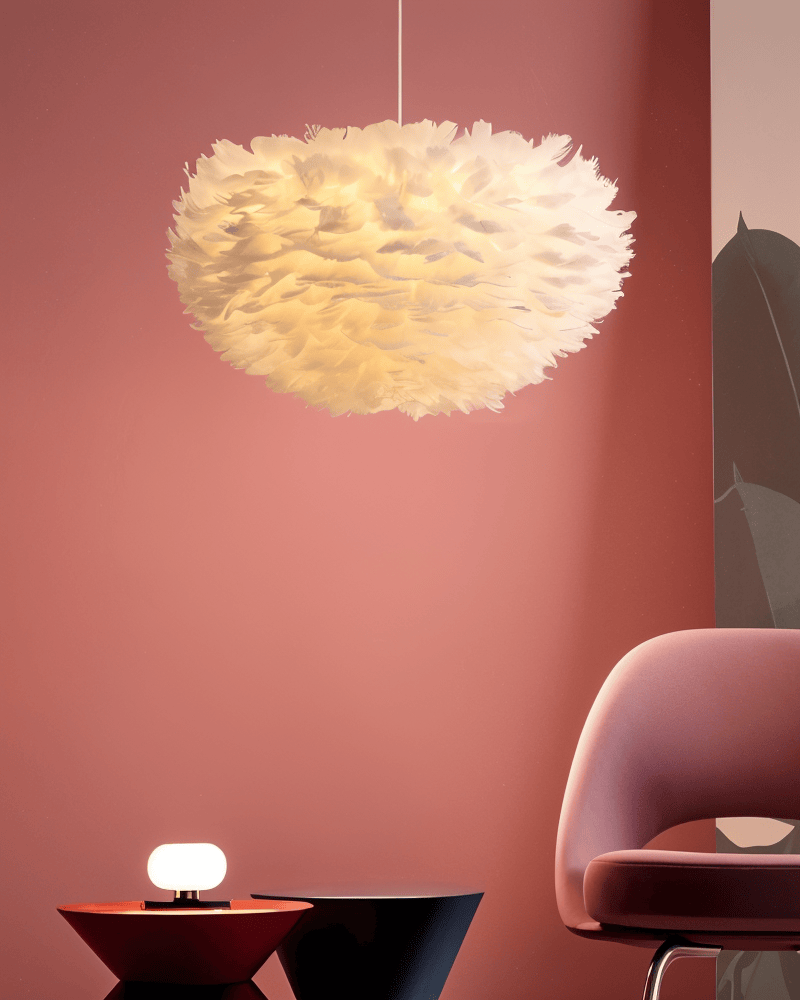 Candeeiro suspenso Plumes - Iluminação suave e estilo requintado