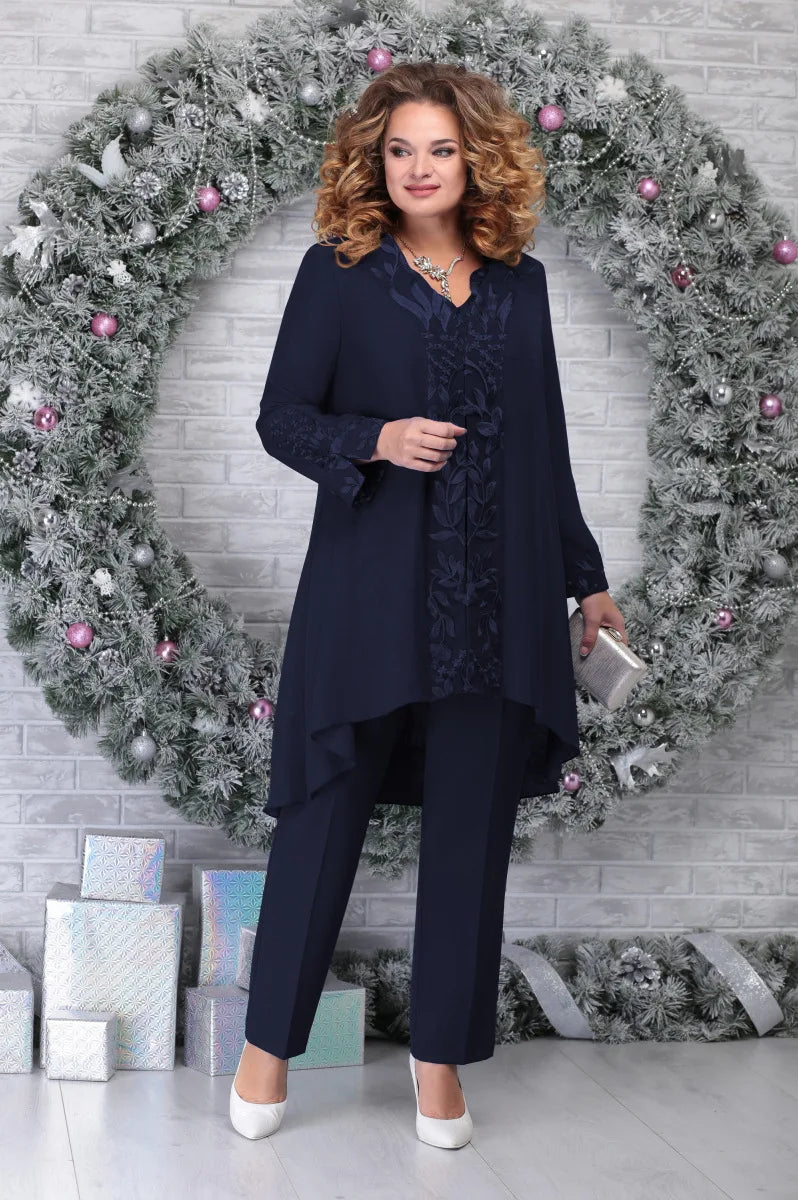 Ruth | Sammen Bluse i Let Materiale og Elegant Bukser