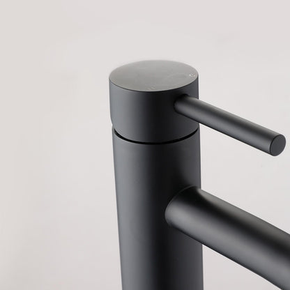 Robinet de chiuvetă ridicat – Finisaj elegant negru mat 