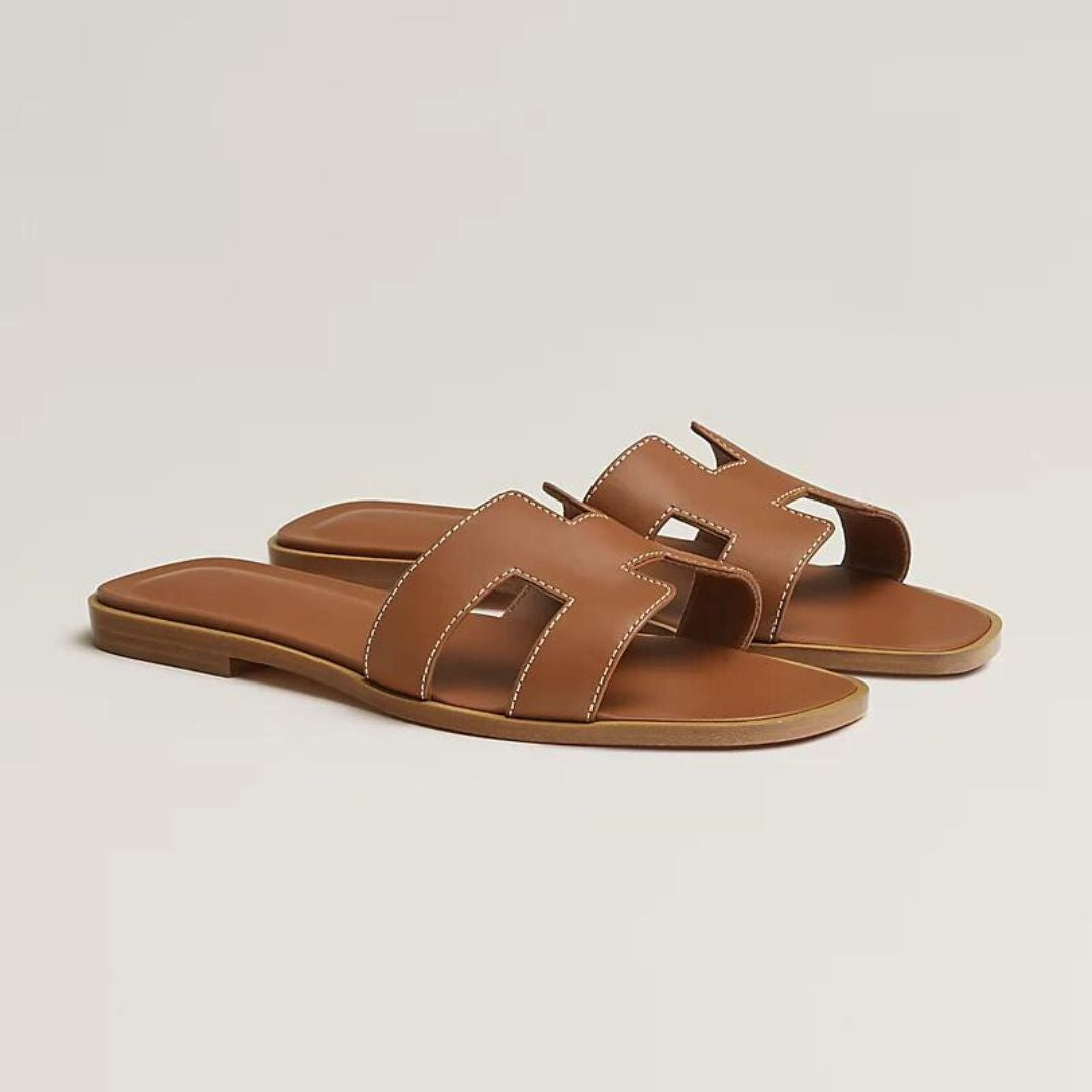 Brigitte | Modern Flat Sandals – Aerated Design and Urban Style 