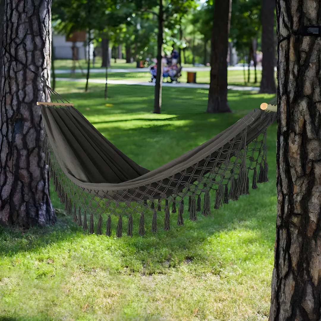 Rede Externa Boémia – Relaxamento Estilizado e Ambiente Aconchegante 