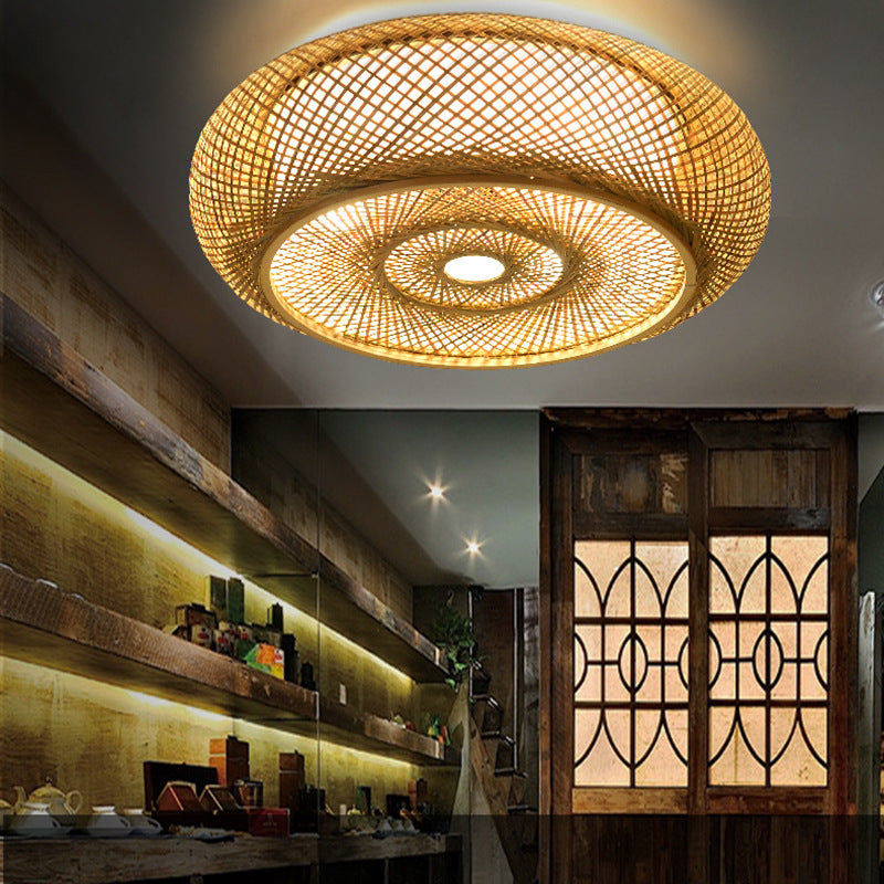 Prírodná bambusová závesná lampa - elegancia a autentickosť