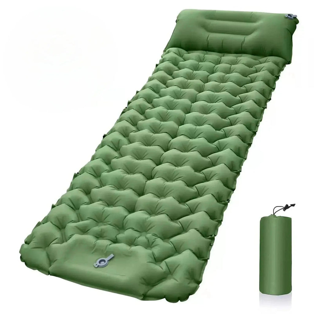 Saltea de Camping Gonflabilă – Cu Pompa Integrată și Confort Optimal 