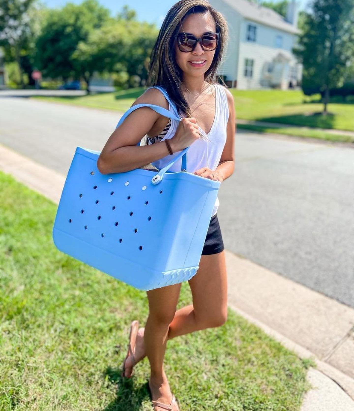 Stijve strandtas - Kleurrijk ontwerp en grote capaciteit