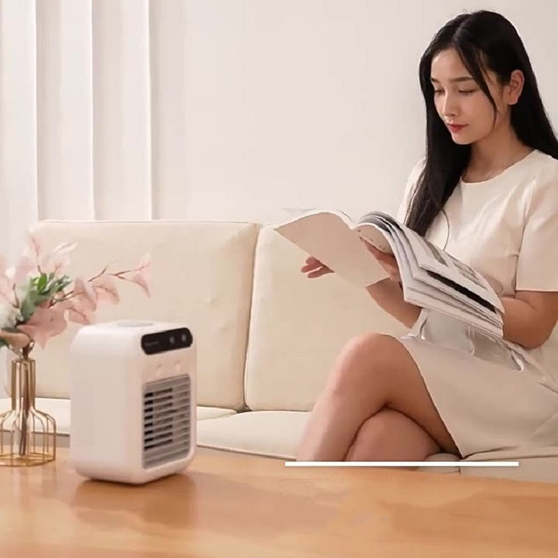 Ventilatore Raffreddatore d'Aria Portatile – Design Mini e Comfort Termico 