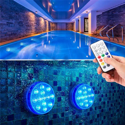 Podvodní LED lampa s dálkovým ovládáním – vodotěsné a univerzální osvětlení 