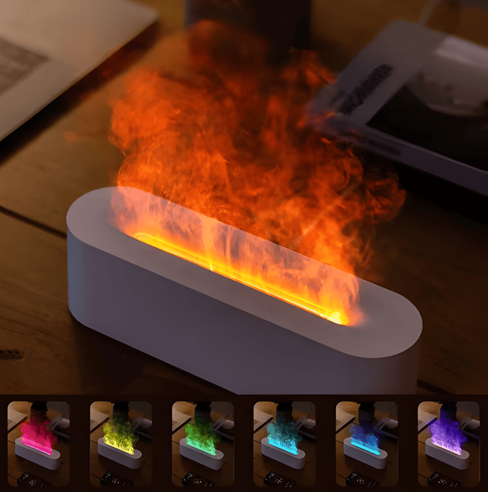 USB Aroma Diffuser med mångfärgad LED-belysning - avslappnande atmosfär och lätt dimma
