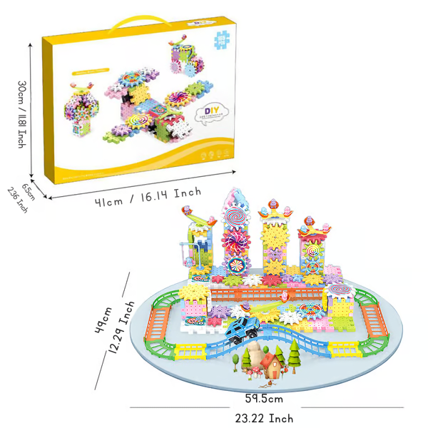 Bloques Eléctricos con Engranajes para Niños: Crea y Aprende 