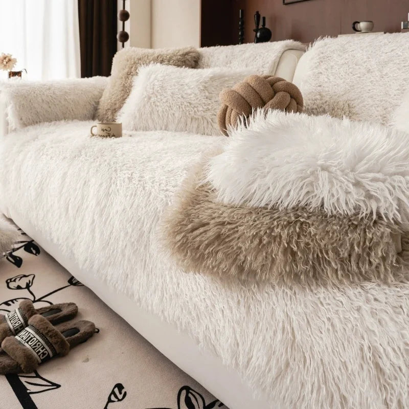 Sofföverdrag i mjuk plysch - absolut komfort och elegant stil