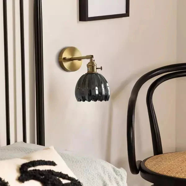 Decorative Wall Sconce – Flower in Bud and Romantic Atmosphere 