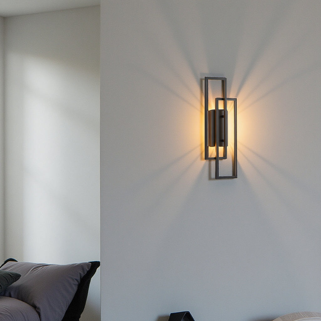 Rektangulär Vägglampa Geometrisk – Elegans och Modernitet 