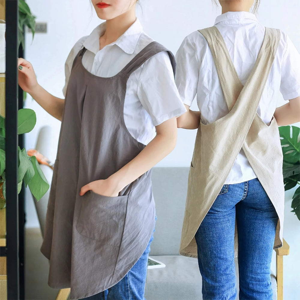 Korsad Förkläde Inspirerat Av Koreansk Design – Elegans Och Praktik I Det Dagliga 