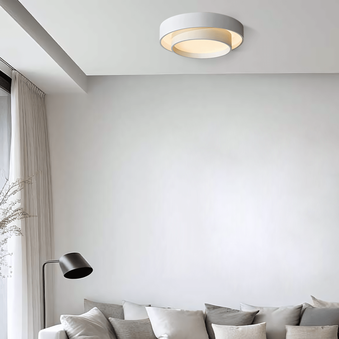 LED Loftlampe Disk - Lys og Visuel Komfort 