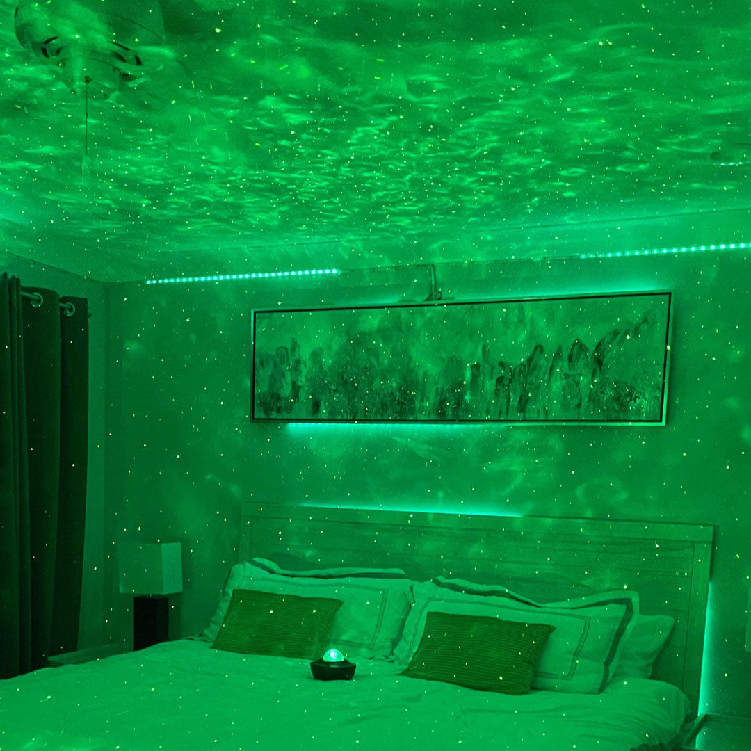 Projetor de luz Galaxy - Decoração iluminadora e calmante
