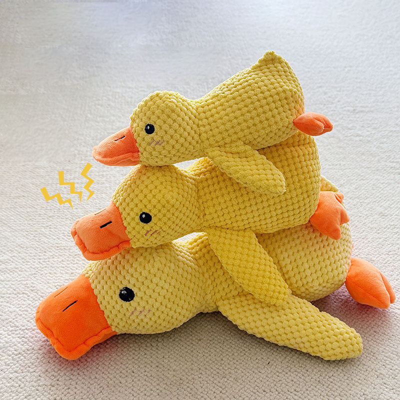 Brinquedo Pato Relaxante Para Cão – Companheiro De Jogo E De Relaxamento 