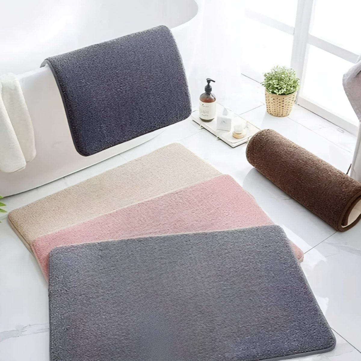 Tapis De Bain Super Absorbant Antidérapant – Confort Et Sécurité Quotidienne