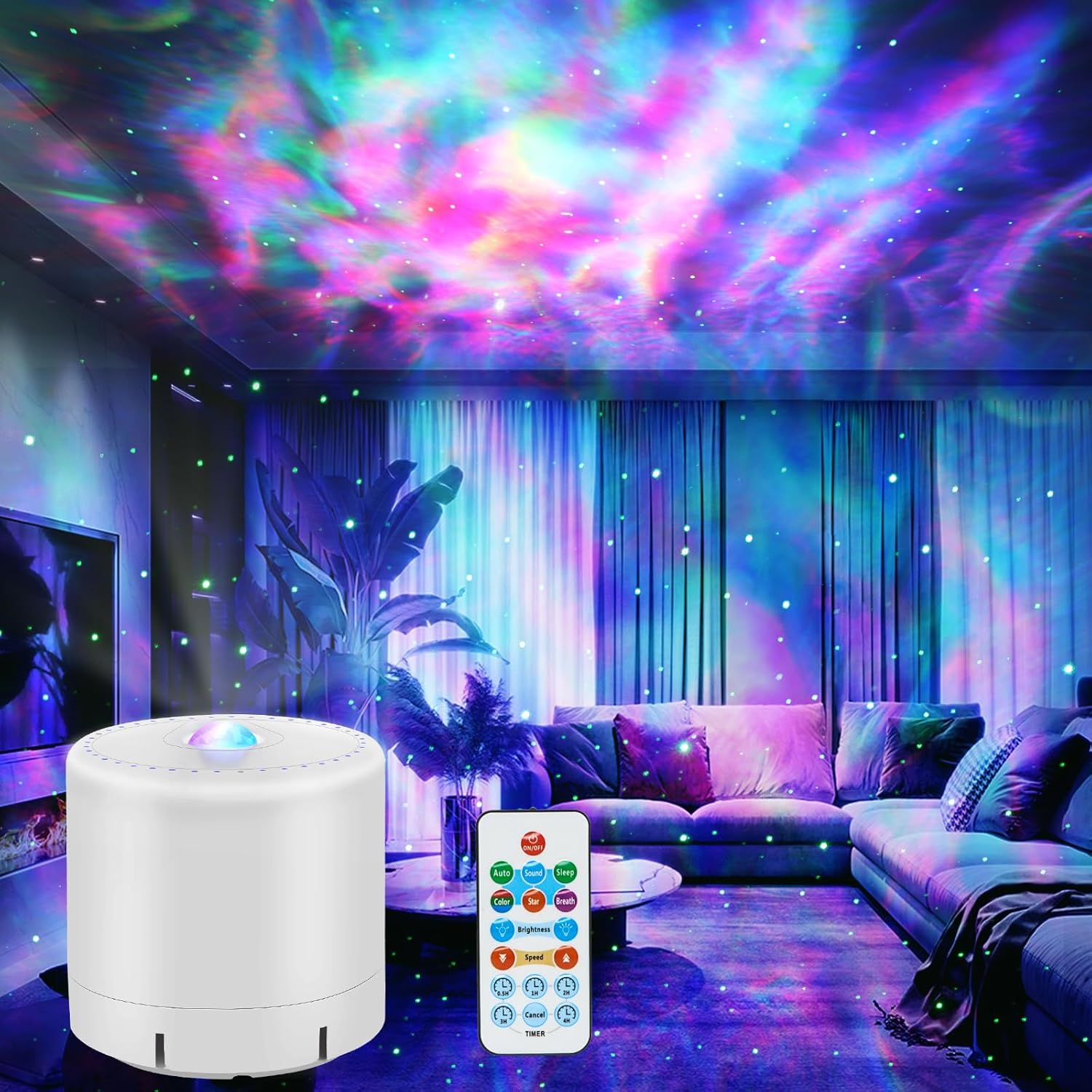 LED-Projektor – Entspannende Galaxie-Ambiente 