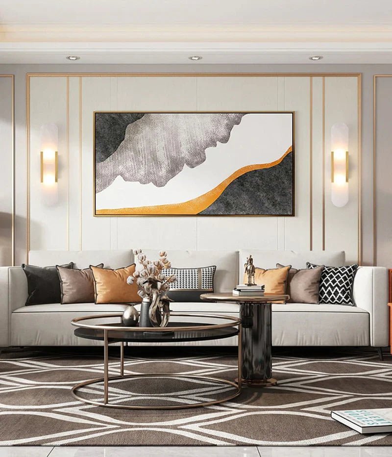 Applique Murale LED Nera e Dorata – Eleganza Moderna e Design Chic 