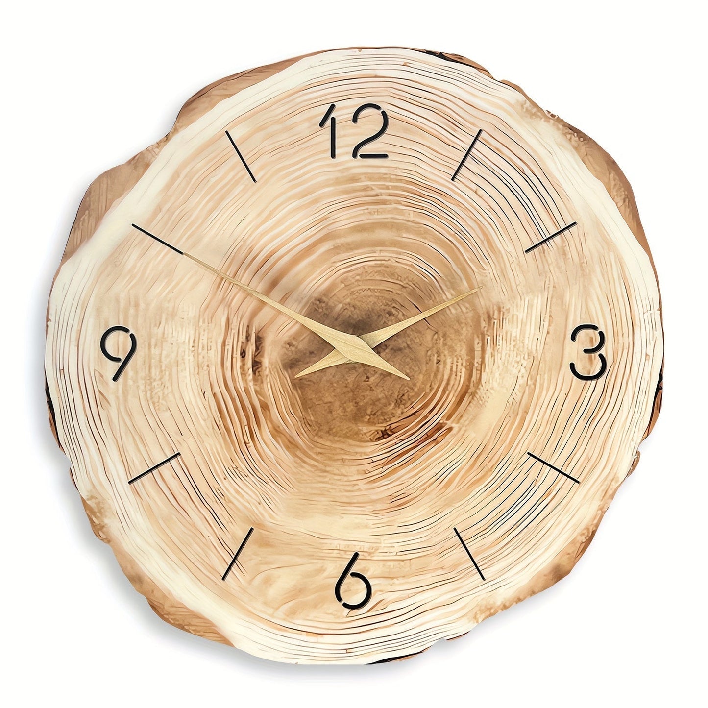 Reloj de Pared Silencioso – Textura Realista y Diseño Elegante 