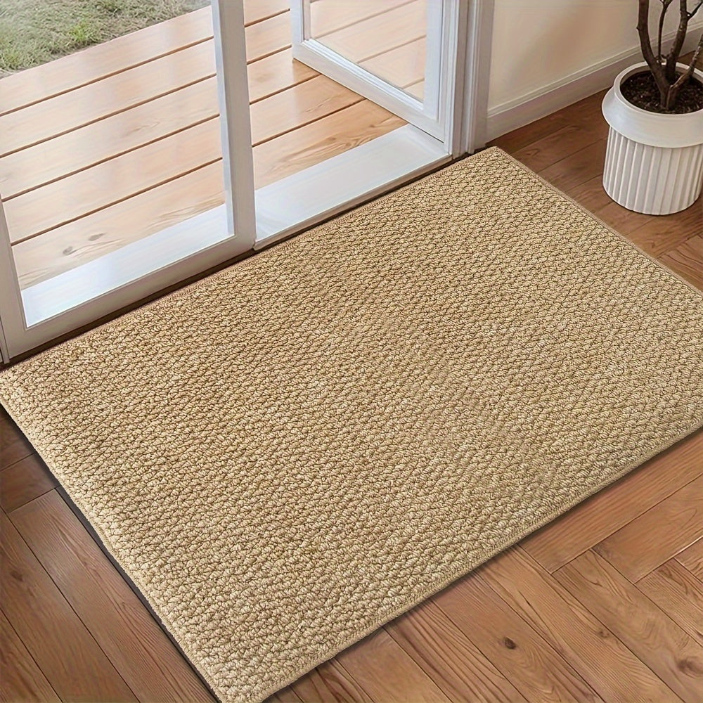 Alfombra de puerta absorbente – Lavable y antideslizante para una entrada limpia 
