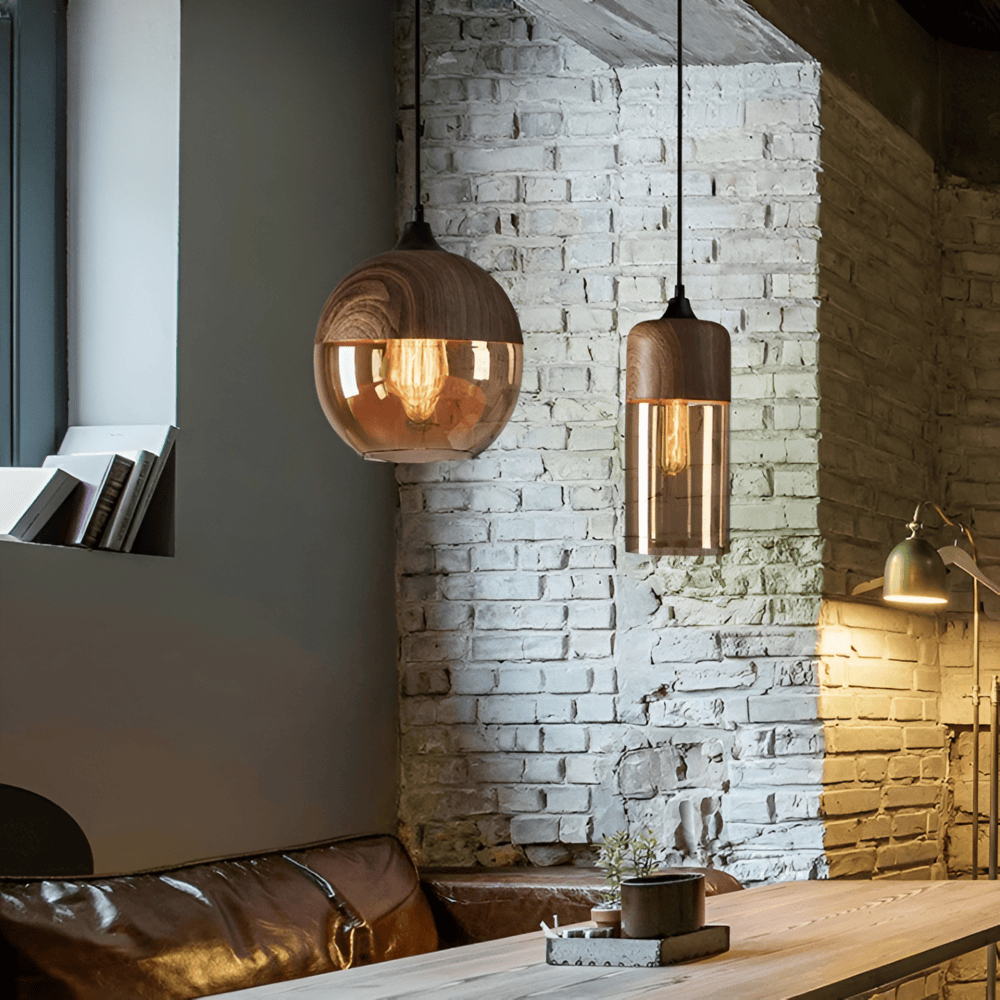 Ρετρό κρεμαστό γυαλί Loft - μοντέρνος φωτισμός & μοναδική ατμόσφαιρα