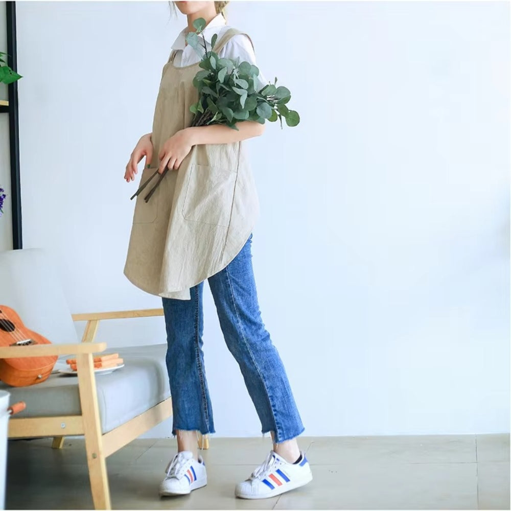 Korsad Förkläde Inspirerat Av Koreansk Design – Elegans Och Praktik I Det Dagliga 