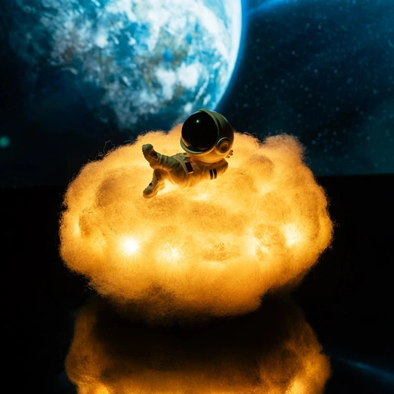 Dekorative Lampe Wolke Astronaut – Leuchtende und magische Flucht 
