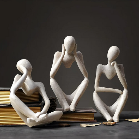 Sculptură Abstractă Gânditor – Eleganță Contemplativă și Design Modern 