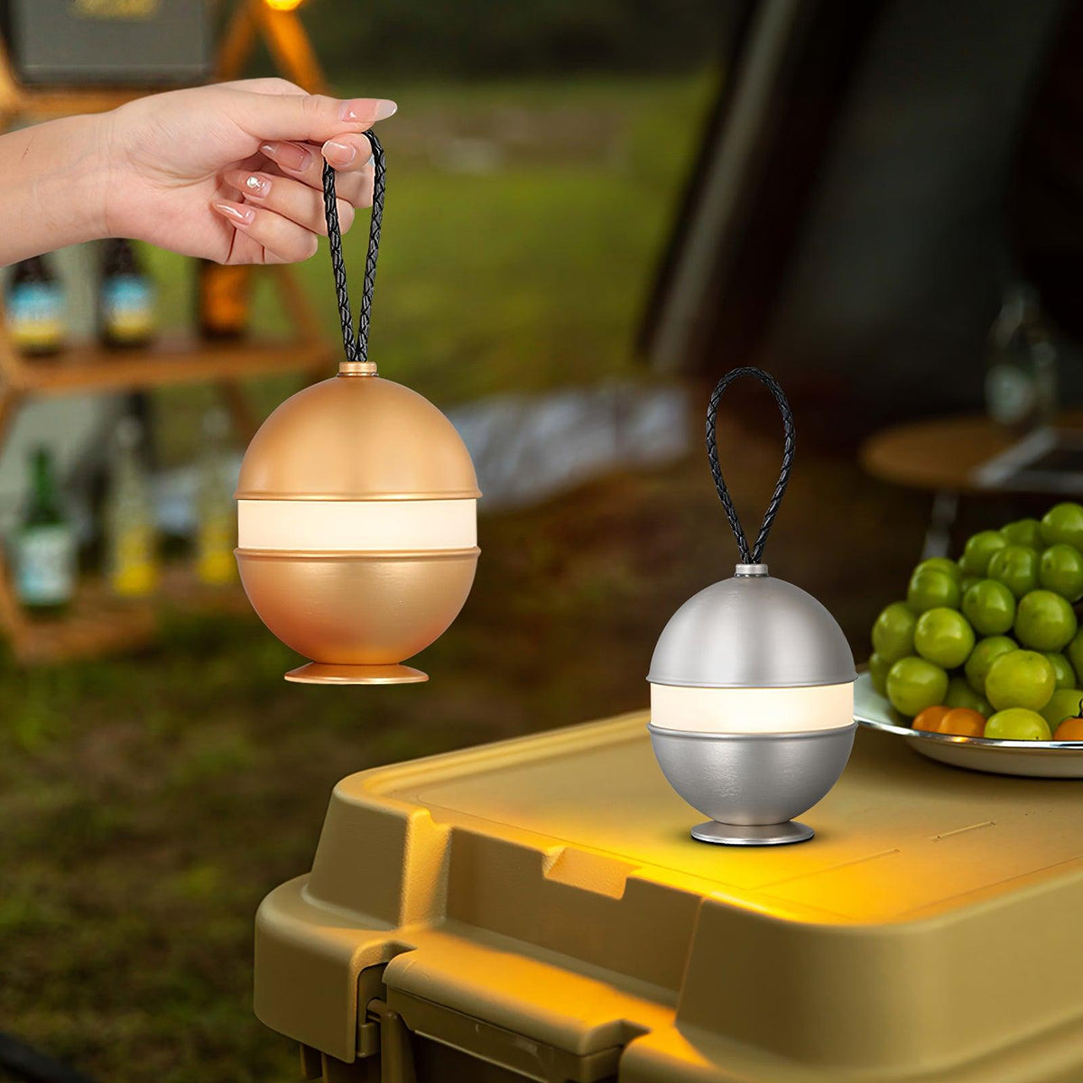 Dobíjecí kulová lampa - elegantní design a relaxační světlo