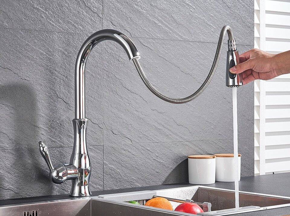 Torneira de Cozinha Retrátil – Ganho de Espaço e Flexibilidade 