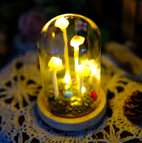 Fortryllet Svampe Lampe – Dekorativ Magi Og Tidløs Elegance 