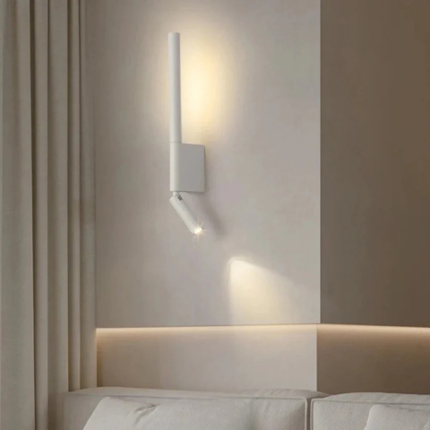 Lampa ścienna LED z czytnikiem – praktyczna i elegancka 