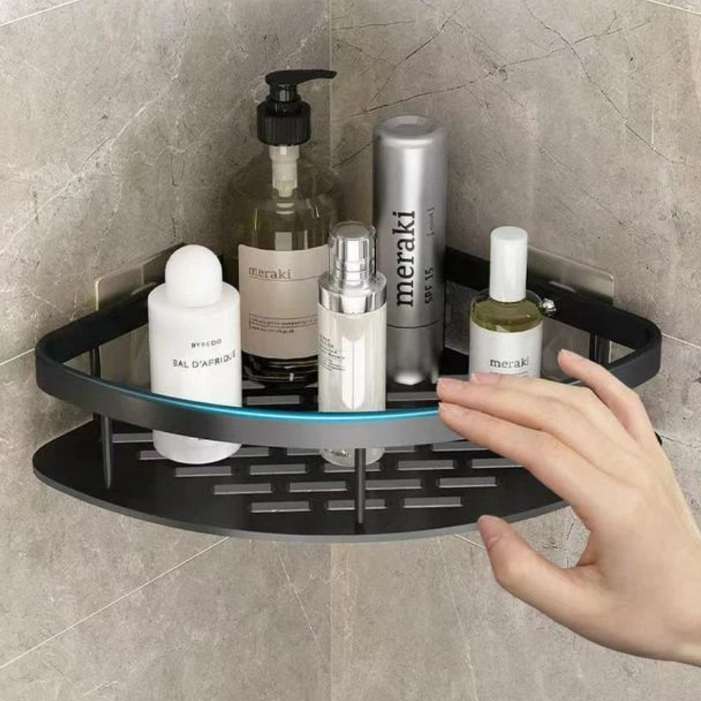 Wandregal für die Dusche gebogen – Praktische und moderne Organisation 