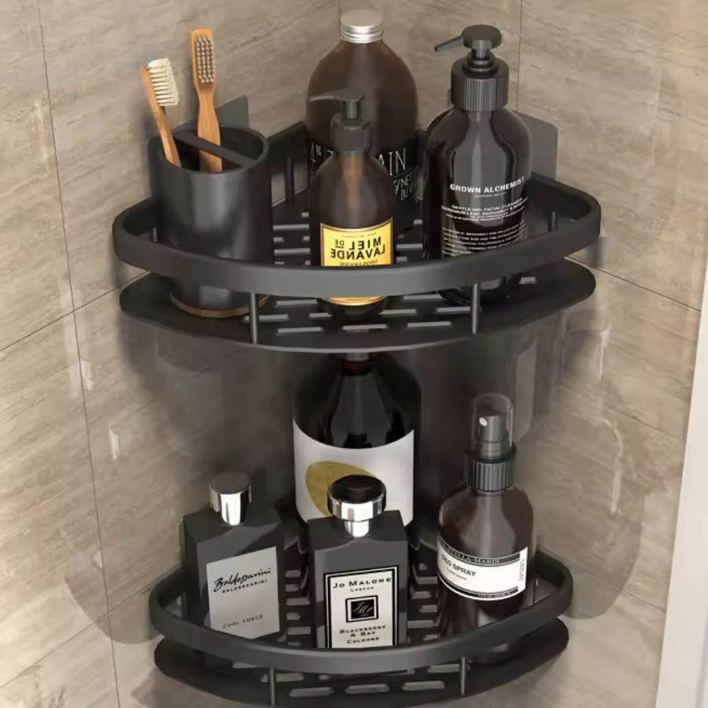Wandregal für die Dusche gebogen – Praktische und moderne Organisation 