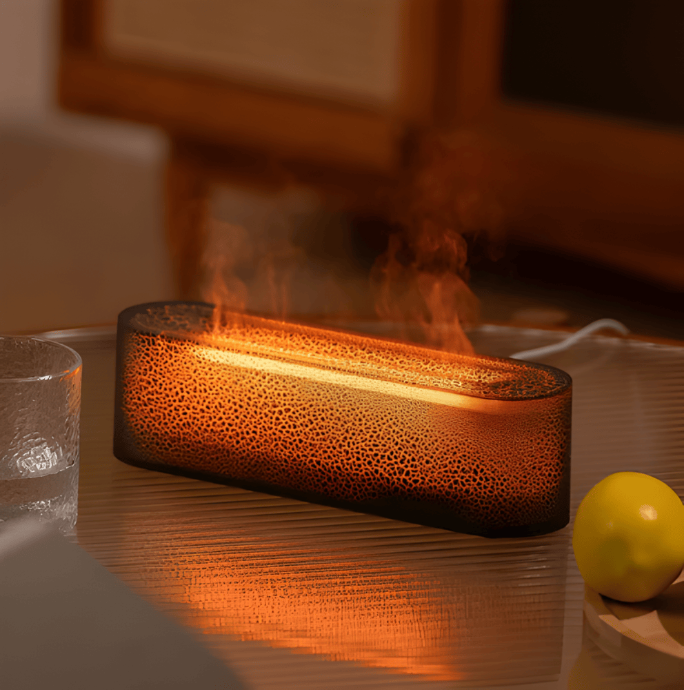 USB Aroma Diffuser med mångfärgad LED-belysning - avslappnande atmosfär och lätt dimma