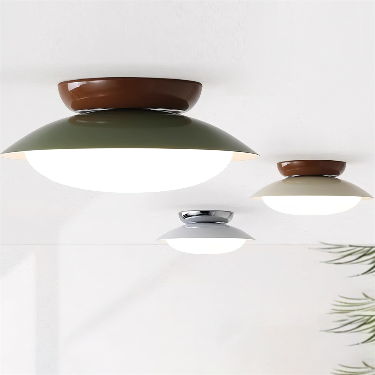 LED Ronde Plafondlamp - Natuurlijke Gloed & Discrete Elegantie
